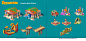 2D casual game Game Art Isometric playrix