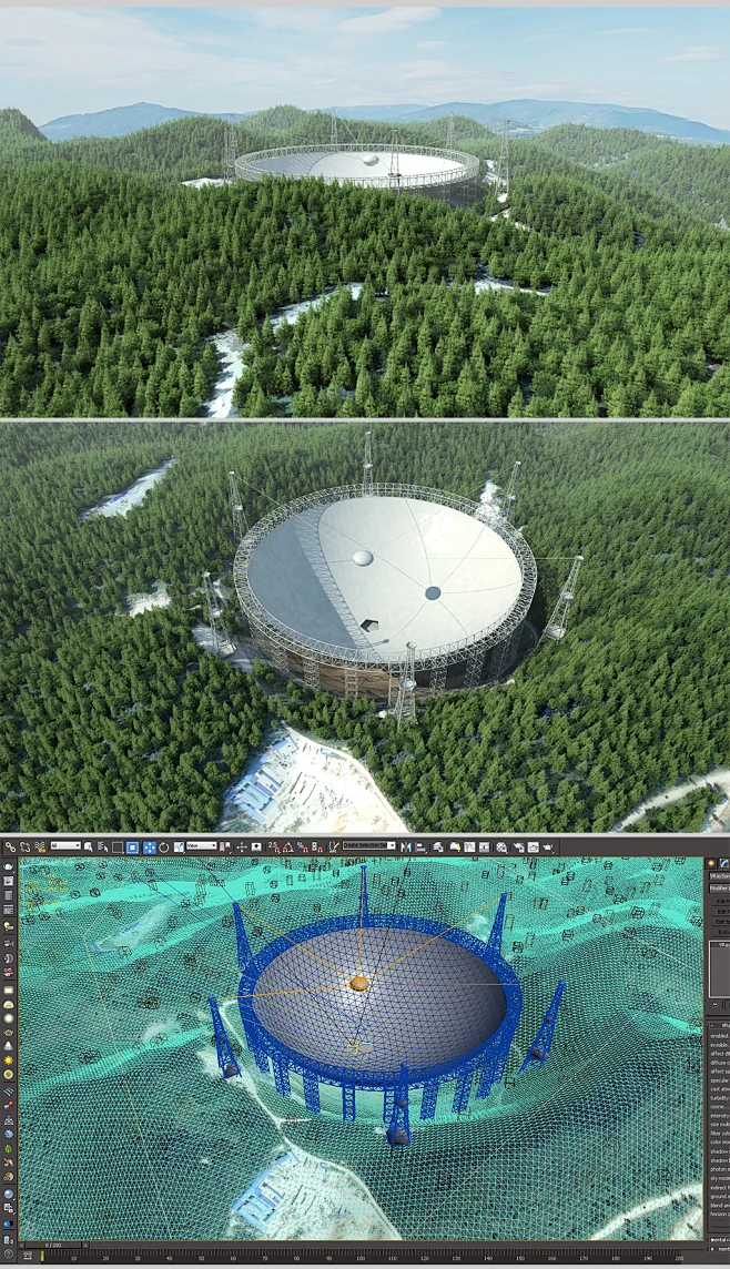 Fast天眼3d模型场景-花瓣网