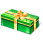 绿色的礼物盒图标