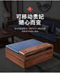 胡桃木实木沙发客厅全实木冬夏两用小户型原木高箱储物布艺木沙发-淘宝网