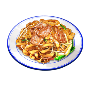 干炒牛河食物图png