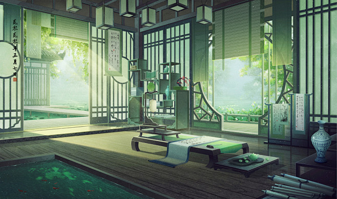 小房几的四季_桃可可__插画师作品_涂鸦...