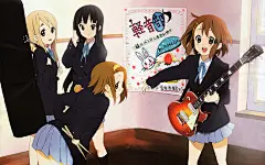 CG游戏资料 轻音少女 人物壁纸场景设定集原画集