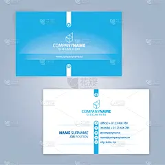 蓝色,绘画插图,矢量,极简构图,名片,白色,模板,数字10,式样,概念