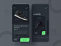 Nike Sneaker Shop UI concept sneaker nike ui ux uidesign simple minimal matte elegant app design dark clear clean black app