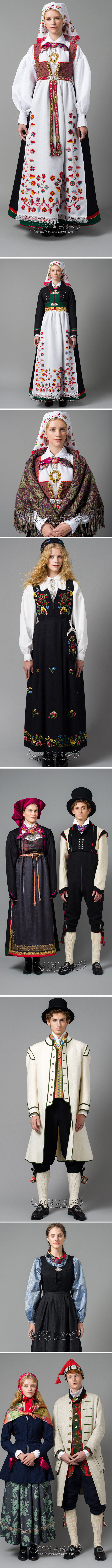 北欧挪威传统服饰参考 服饰设计 素材集 ...