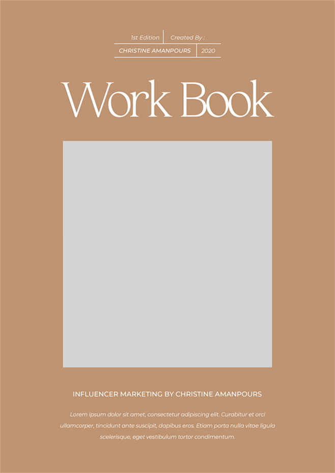 workbook时尚简约画册手册课程表图...