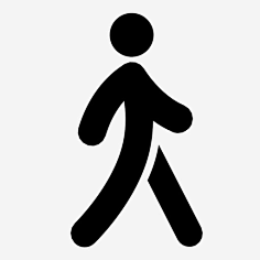 人物/图标/剪影-花瓣网|陪你做生活的设计师 | ://88icon.com 散步 运动 人 步行者 向右行走