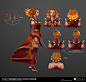 Coiffes of the Firebrand - Dota2 Lina customisation bundle, Pior Oberson : This project was a collaboration with a group of Workshop artists to create a bundle of customisation items for a given Dota2 hero. You can leave a vote at the following link if yo