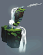 WATERFALL ANIMATION W/ PROCESS , Yog Joshi : Please check out the process and video w/ sound here   http://www.yogjoshi.com/waterfall-animation/
Here is my first animated environment. Everything was made using photoshop. Though it took a really long time 