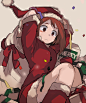 Tags: Anime, Pixiv Id 5086155, Boku no Hero Academia, Uraraka Ochako, Christmas Outfit, Christmas