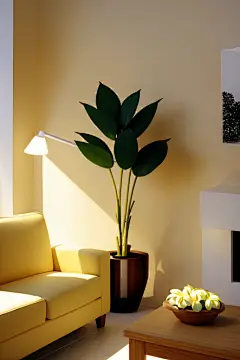 简洁卡通客厅室内装修效果图模型