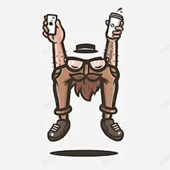 老头子 街头涂鸦 元素 免抠png 设计图片 免费下载 页面网页 平面电商 创意素材