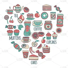 图片为糖果或咖啡店