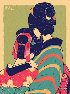 插画师 yabeeyo（twi）笔下的复古风少女，画风想到了花仙子

#遇见艺术# ​​​​