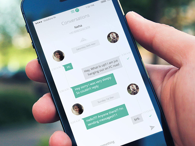 Messaging app UI
