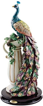 Amazon.com - 17" Colorful Plumage Peacock Home Garden Sculpture Statue Figurine -