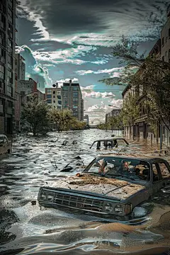 自然灾害洪水洪涝图片