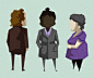 Healthcare Characters : Character designs for a healthcare infographic.