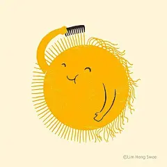 #logo设计享# 生活添加一点点小创意，它会让你变得有趣。插画 by Lim Heng Swee 。 ​​​​