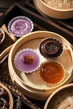 钵仔糕点心美食摄影