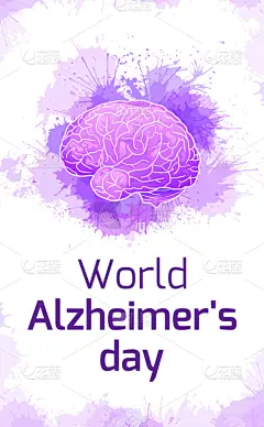白昼,紫色,垂直画幅,老年痴呆症,矢量,全球通讯,人脑,网站横幅,玷污的,生病