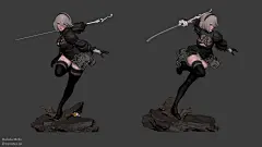 2B . Nier Automata