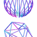 彩色球形渐变酸性风设计海报不规则创意图形高清_PNG：
