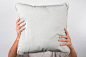 006 holding hand pillow simple fabric design branding design psd resource mockup pixeden