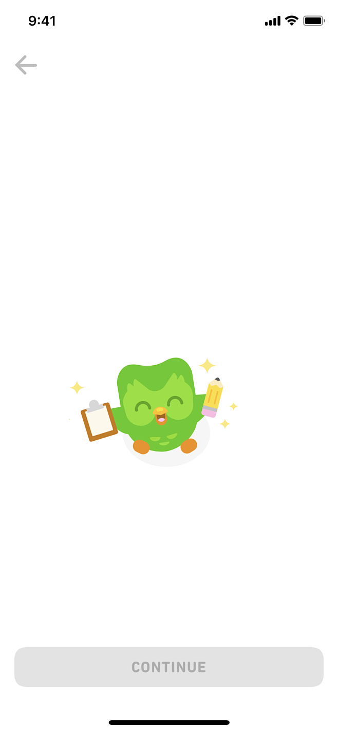 Duolingo screen