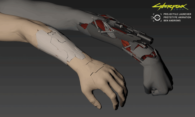 Projectile launcher cyberware, Ben Andrews : Projectile launcher ...