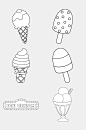 冰棒冰淇淋儿童简笔画免抠素材-众图网
