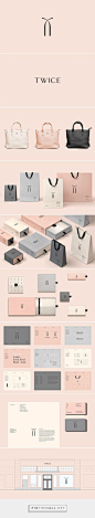 Twice Fashion packaging branding on Behance by Socio Design curated by Packaging Diva PD. A Chinese fashion accessories brand formed by Tina Tian and Dr Mirko Wormuth in Beijing. Isn't this pretty?: 