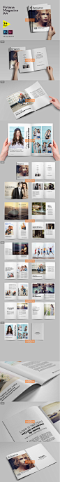 精品杂志画册排版设计 封面内页版式参考 InDesign psd分层模版-淘宝网