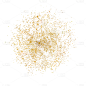 创意金色金箔闪粉元素9