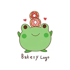 cute-frog-with-donut-head-bakery-logo-cartoon_19875-471