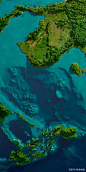 上帝视角：3D高清中国地势图，祖国大好河山尽收眼底