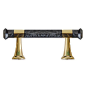 Worlds Away Lisbon Hardware Handle with Brass and Pearl Charcoal Resin LISBON HPCHAR