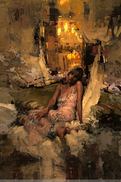 Wxm111采集到Jeremy Mann 冷调油画 ​​​​