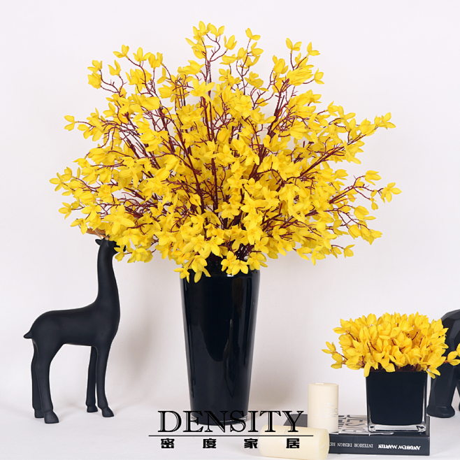 DENSITY密度/黄色迎春花仿真花成品...