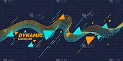 活力,明亮,波形,创造力,明信片,泥泞的,乐队,弯曲,装饰