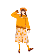 可爱女孩手绘