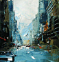 城市风光 刮刀画 | 丹尼尔·卡斯坦（Daniel Castan）