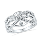 Diamond Intertwined Ring