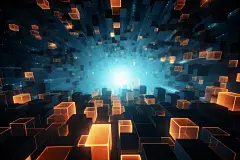 科技光效未来幻灯片背景