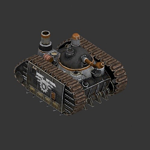 3D游戏卡通模型素材资源/坦克02-淘宝...