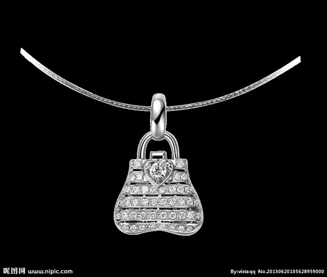 周大生珠宝钻石吊坠钻惑女人香系列之胭脂扣