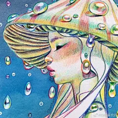 #插画分享# #画画# #插画# #彩铅手绘#  愿你在迷茫时，坚信你的珍贵，爱你所爱，行你所行，听从你心| via：Bao Pham ​​​​