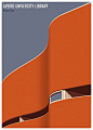 André Chiote Reimagines Libraries From Around the World as Minimalist Illustrations,© André Chiote
