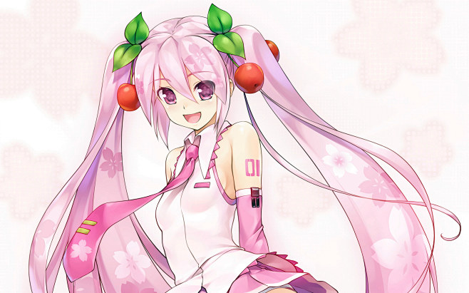 樱初音(樱花初音)图片壁纸,桌面背景图片...